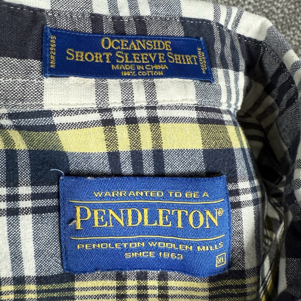 Pendleton Oceanside Button Down Plaid Short Sleev… - image 2
